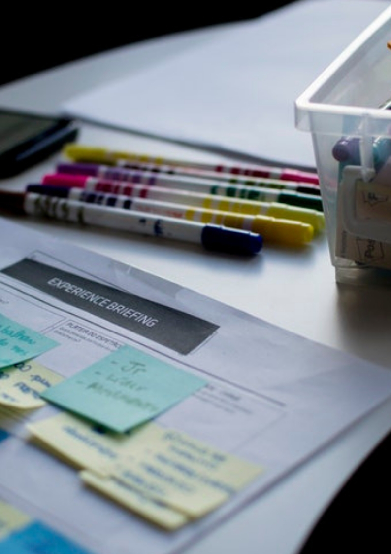 stationaries left on a table