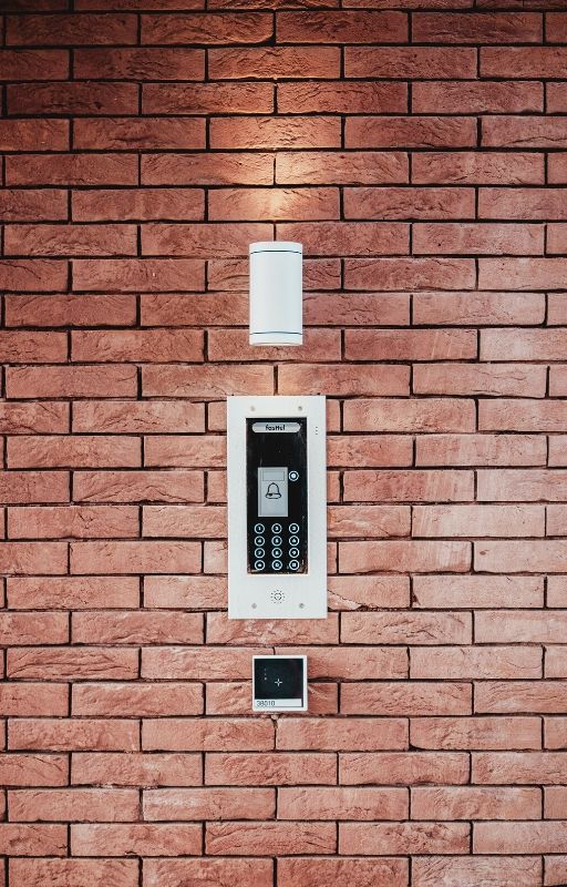 access machine on a bricked wall