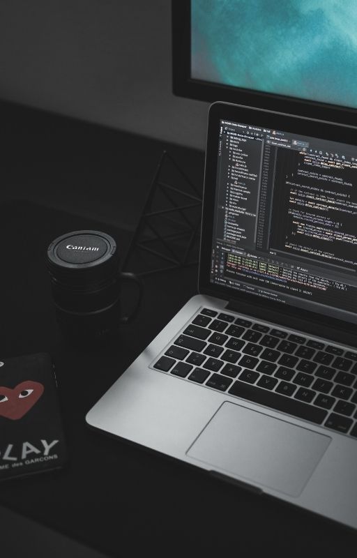 code snippets on laptop screen