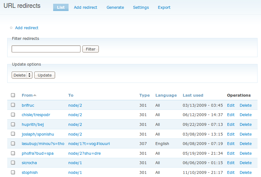 An image of the Drupal module known as path direct