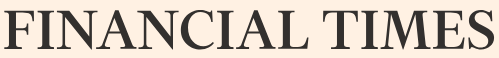 Logo of Financial Times with yellowish background