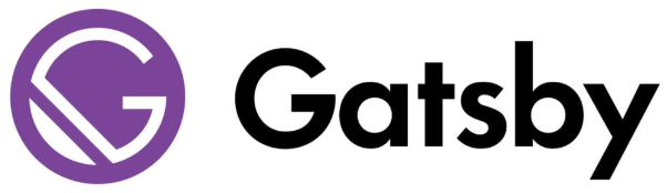 Logo of Gatsby JS with a Capital G written in white inside a violet coloured circle
