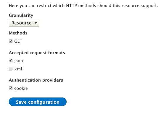 admin interface to restrict HTTP