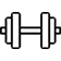 Employee Benefits in a Glance. - Dumbbell symbol for indoor games and rejuvenation