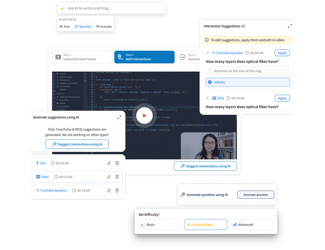 EdTech platform dashboard preview