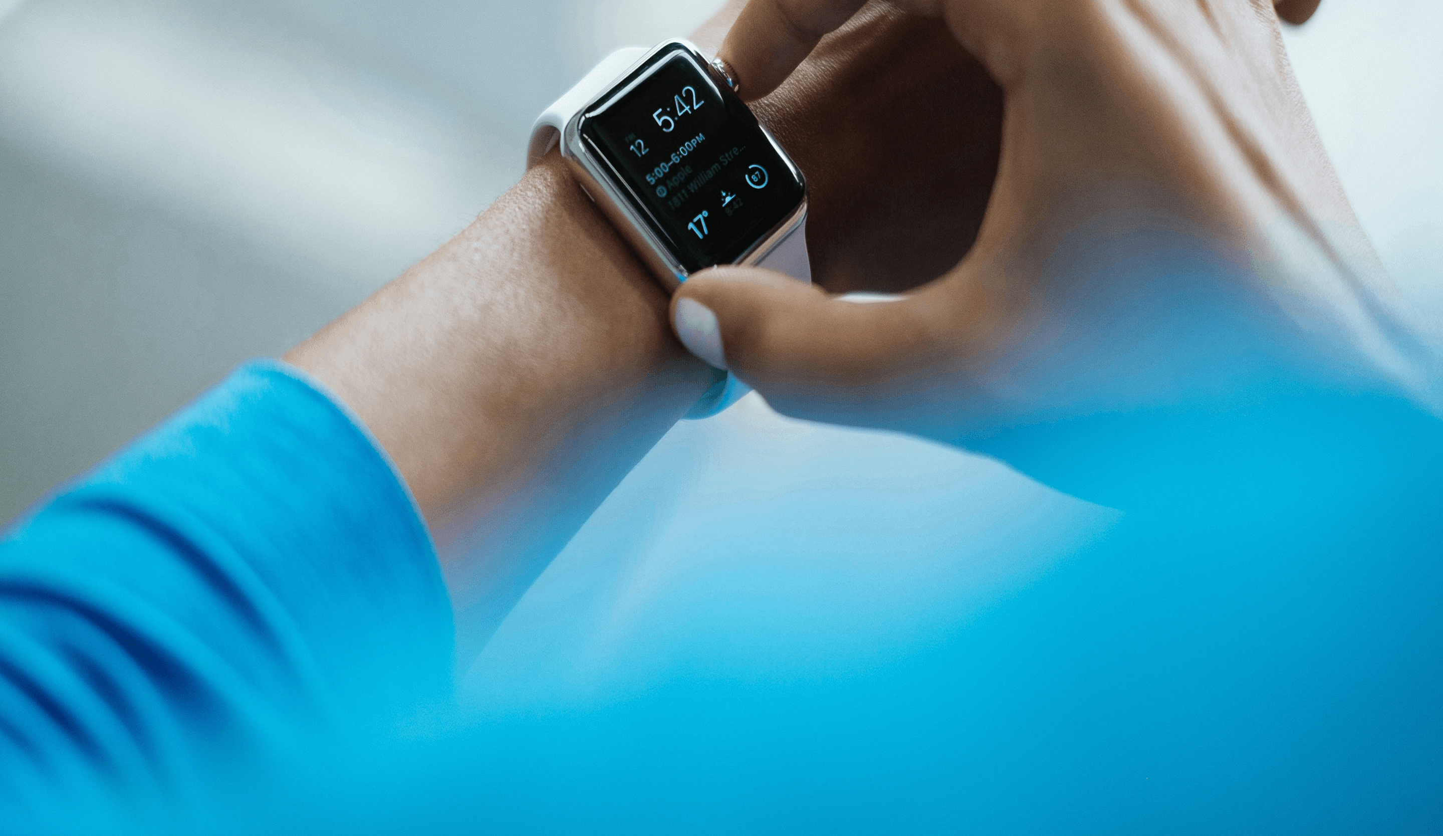Healthcare professional using mobile and digital health tools