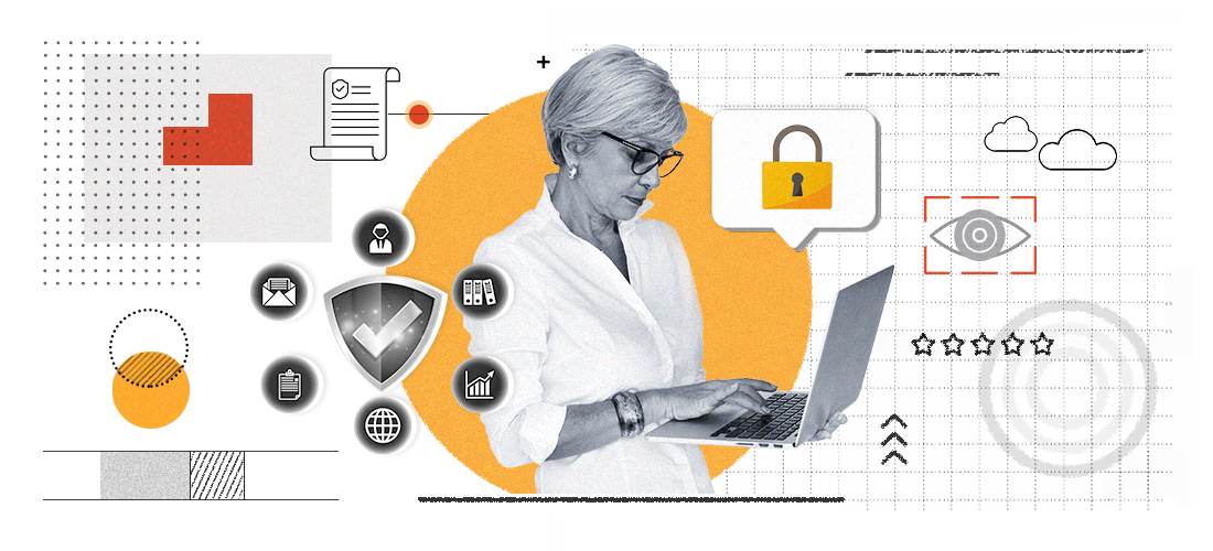 woman with laptop