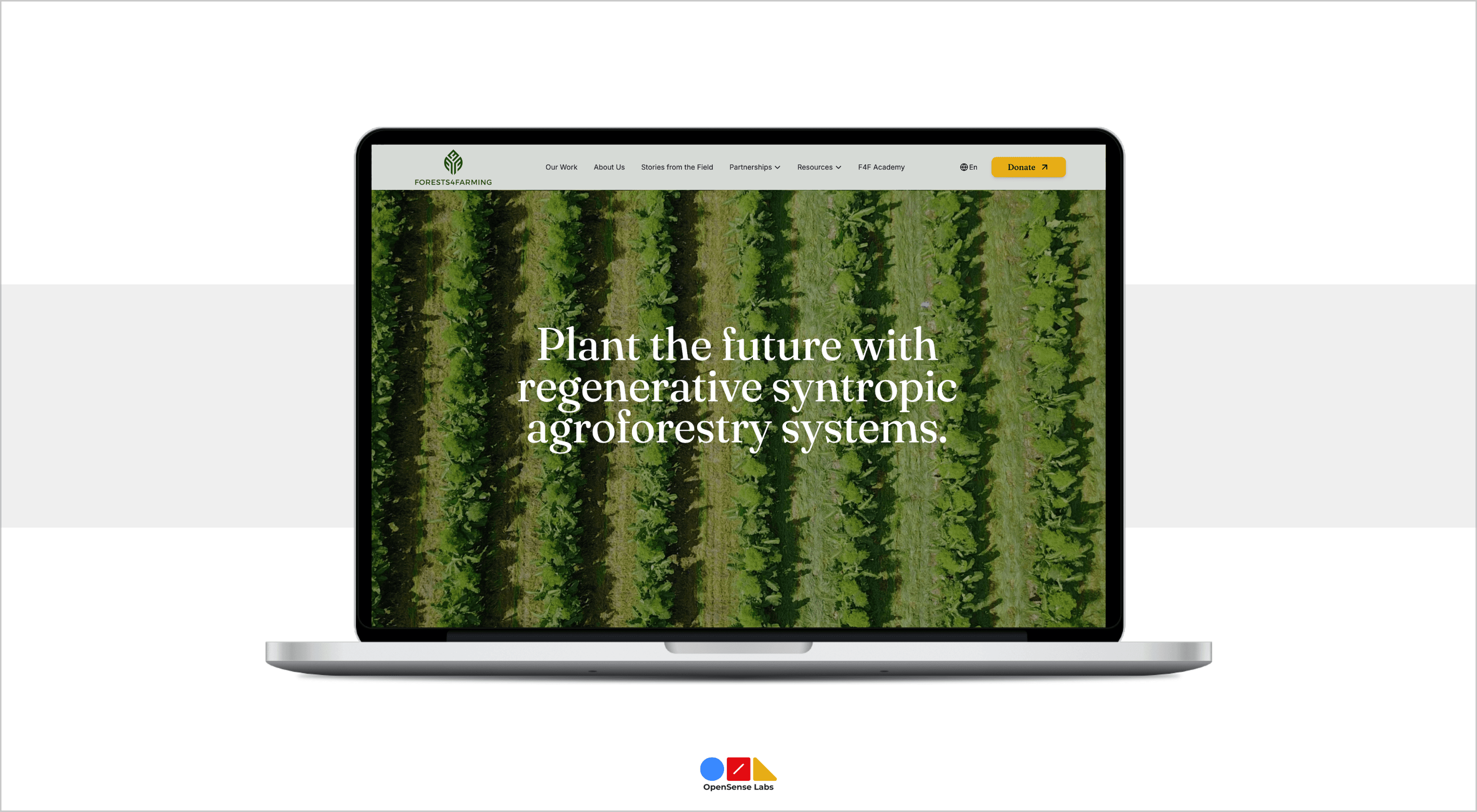 Forests4Farming F4F Website Infrastructure OpenSense Labs
