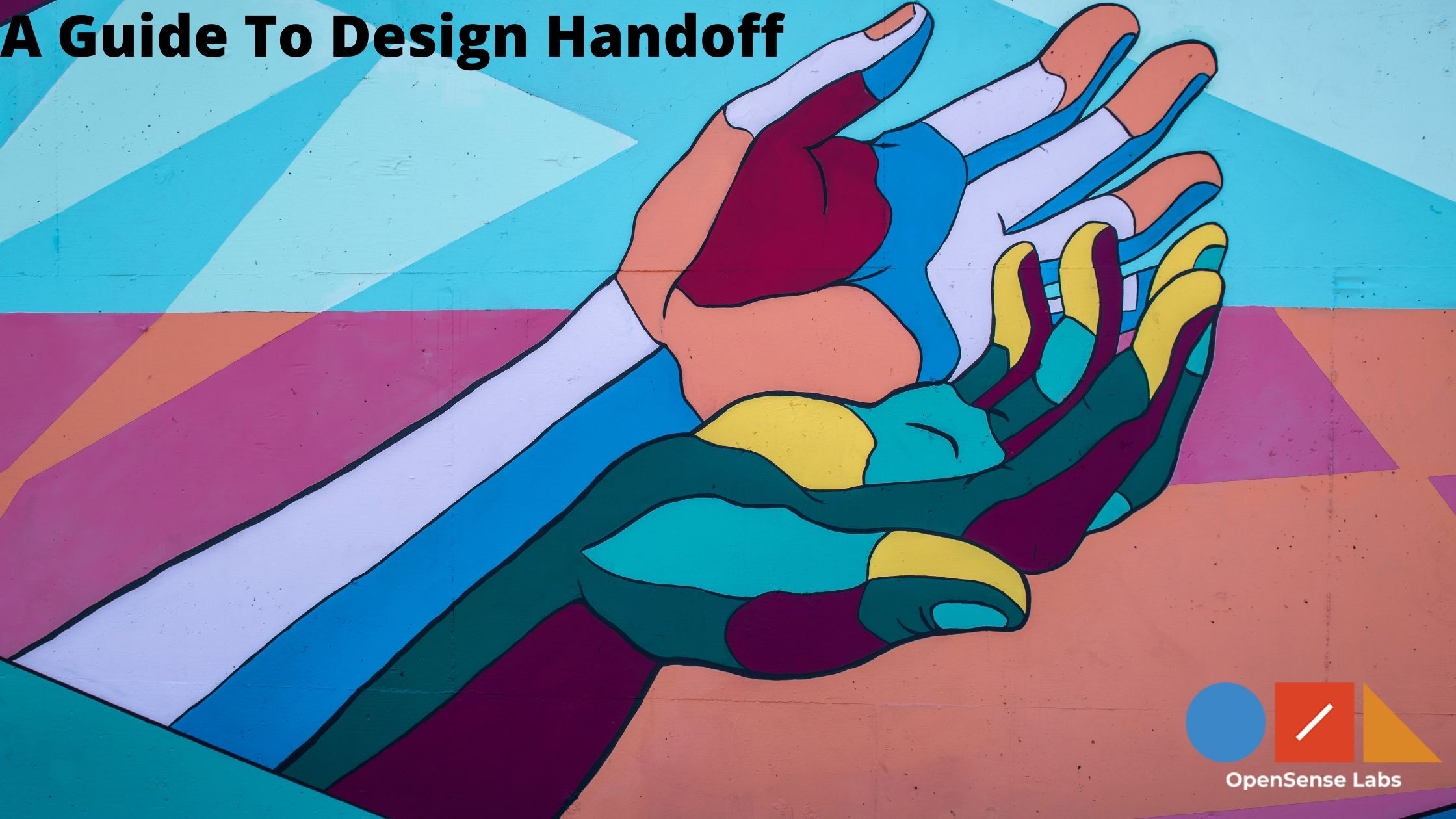 Illustration diagram describing a guide to design handoff
