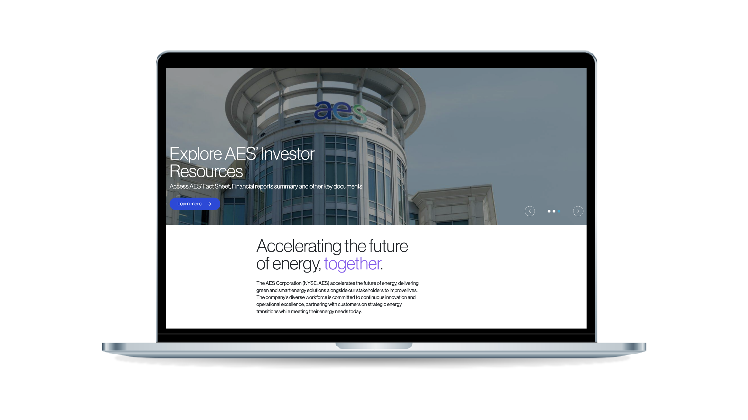 AES investor page