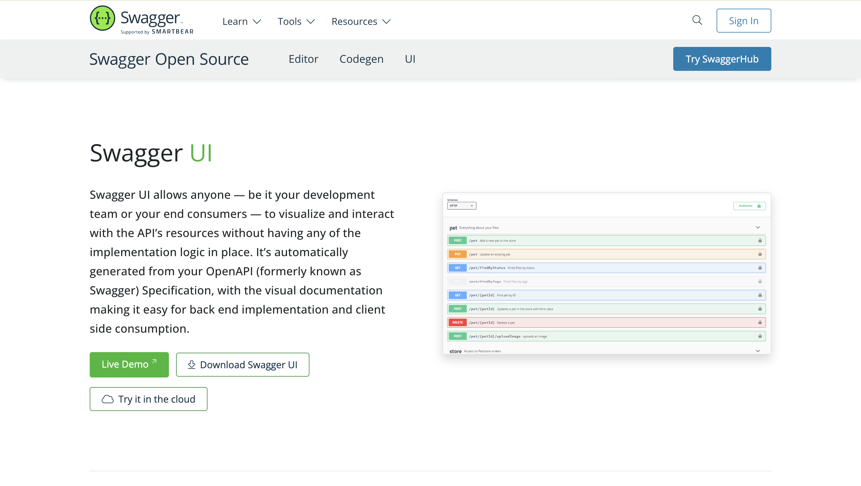 API Documentation Tool SwaggerUI OpenSense Labs