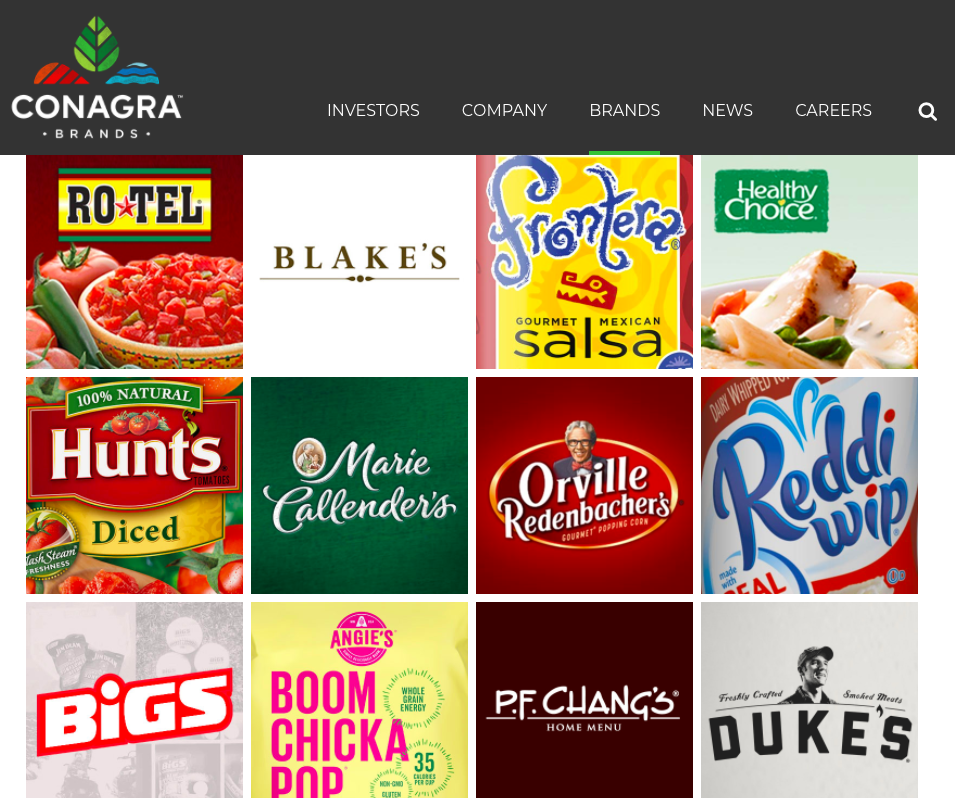 Conagra brands in a collage