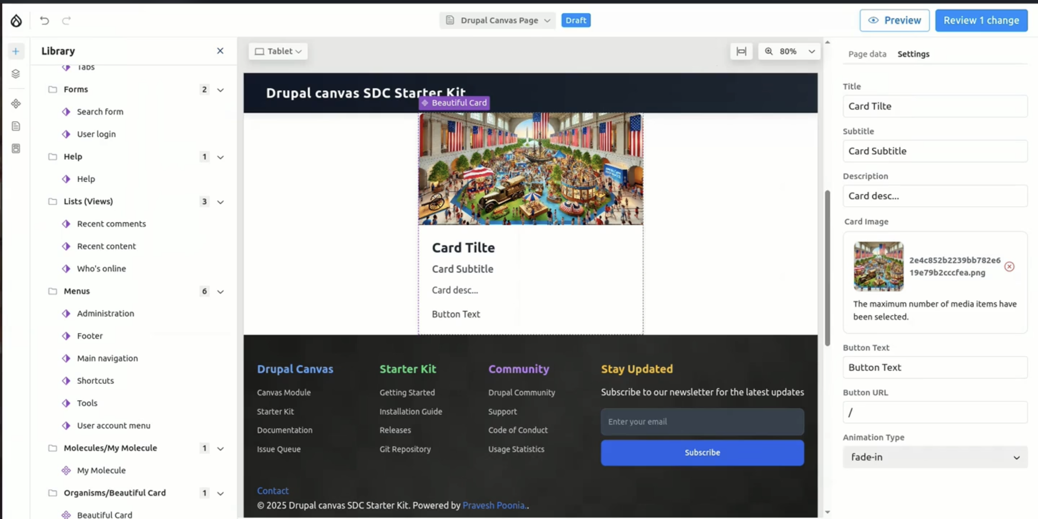 Build a Feature Section Using Cards Drupal CMS 2 0 OpenSense Labs