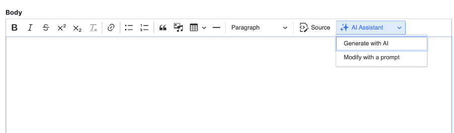 Creating An Article With AI Content Drupal AI Modules OpenSense Labs