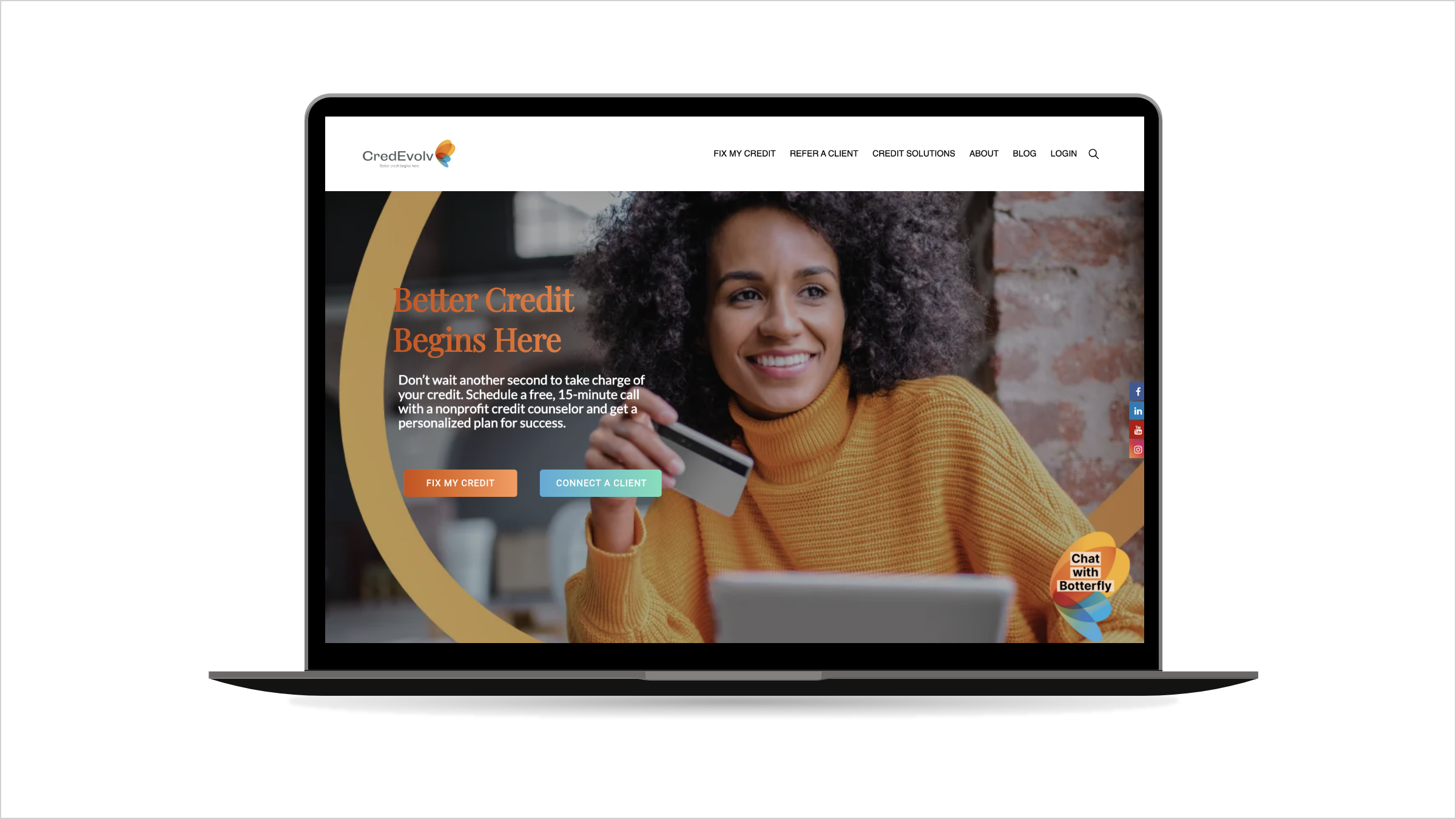 CredEvolv Website Mockup OpenSense Labs