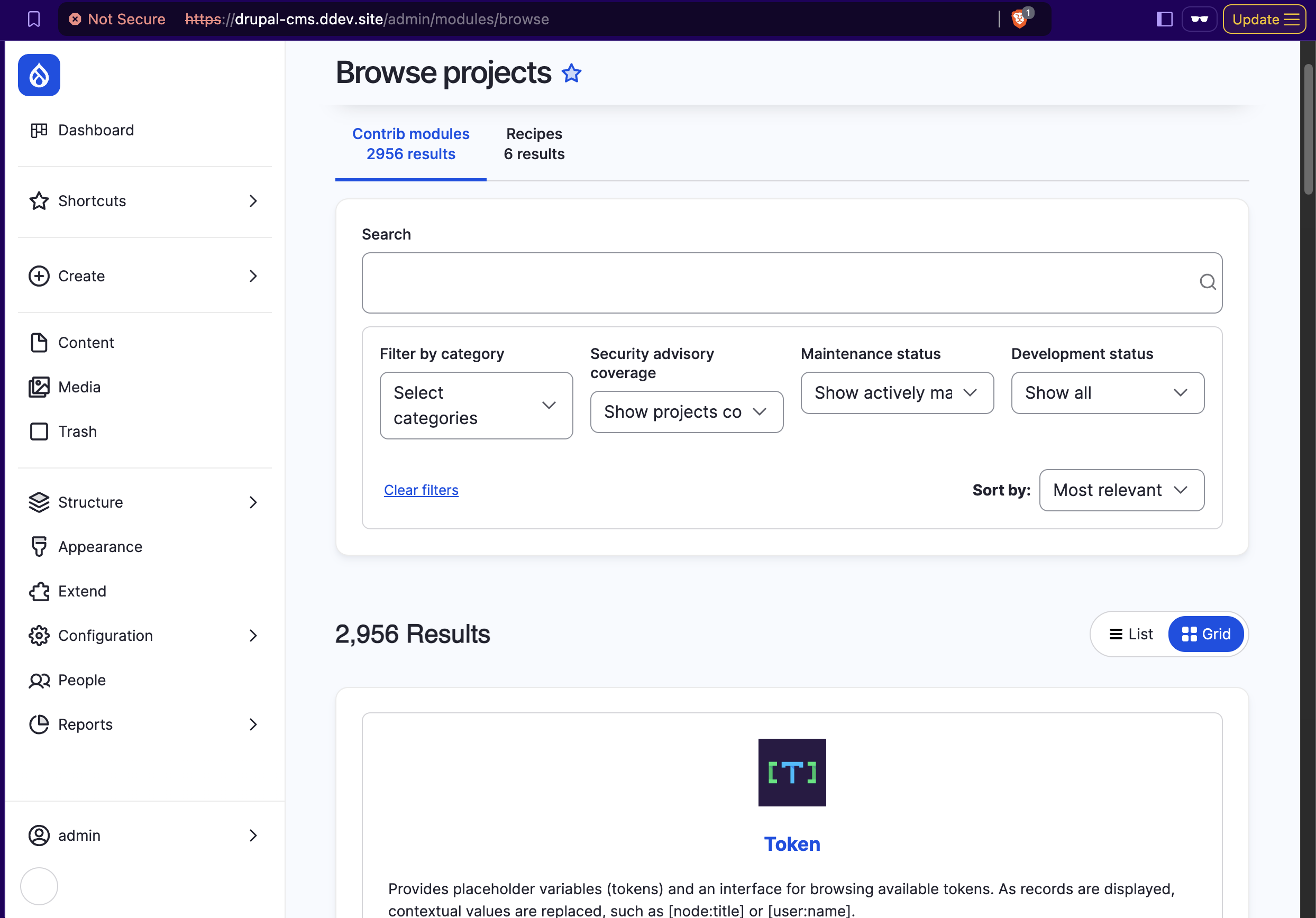 Drupal Starshot Beta Version Project Browser OpenSense Labs