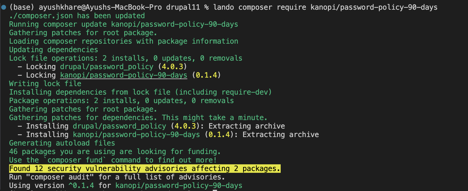 Drupal Recipes Module Installing Packages OpneSense Labs