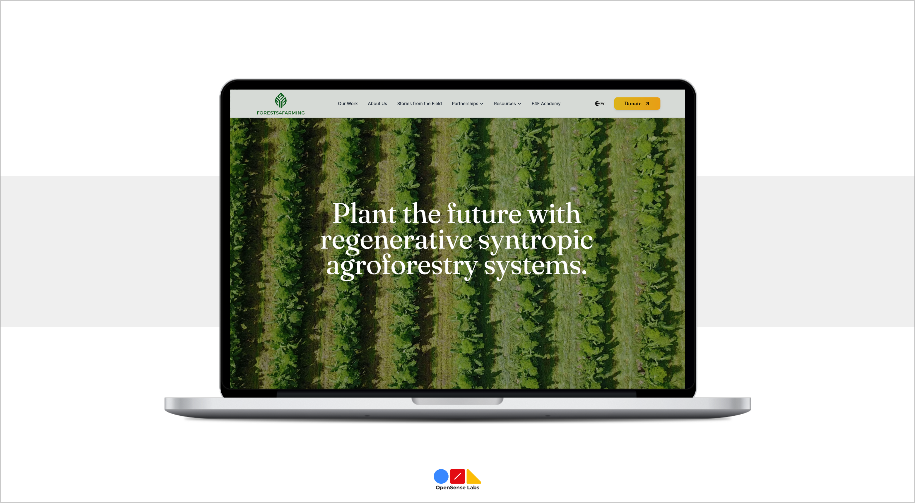 Forests4Farming F4F Website Infrastructure OpenSense Labs