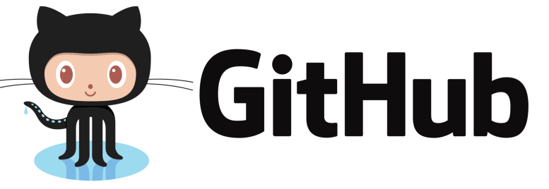 Image of a black cat beside which GitHub is written