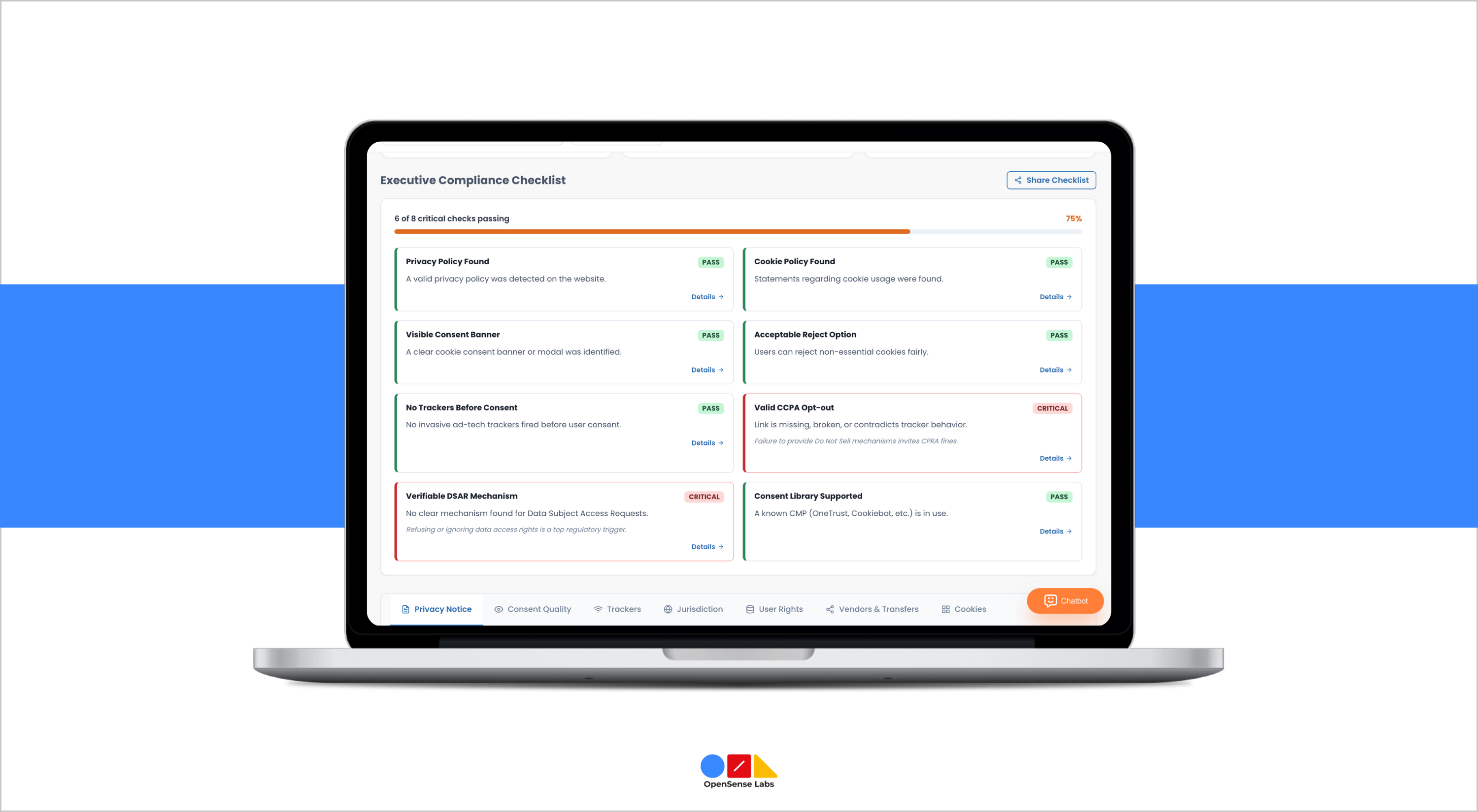 Platform Performance GDPR Compliance Website Audit Checklist OpenSense Labs