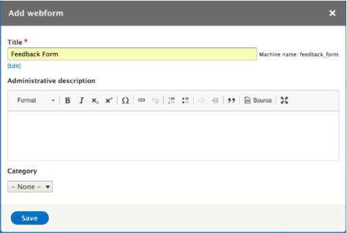 adding elements in the webform