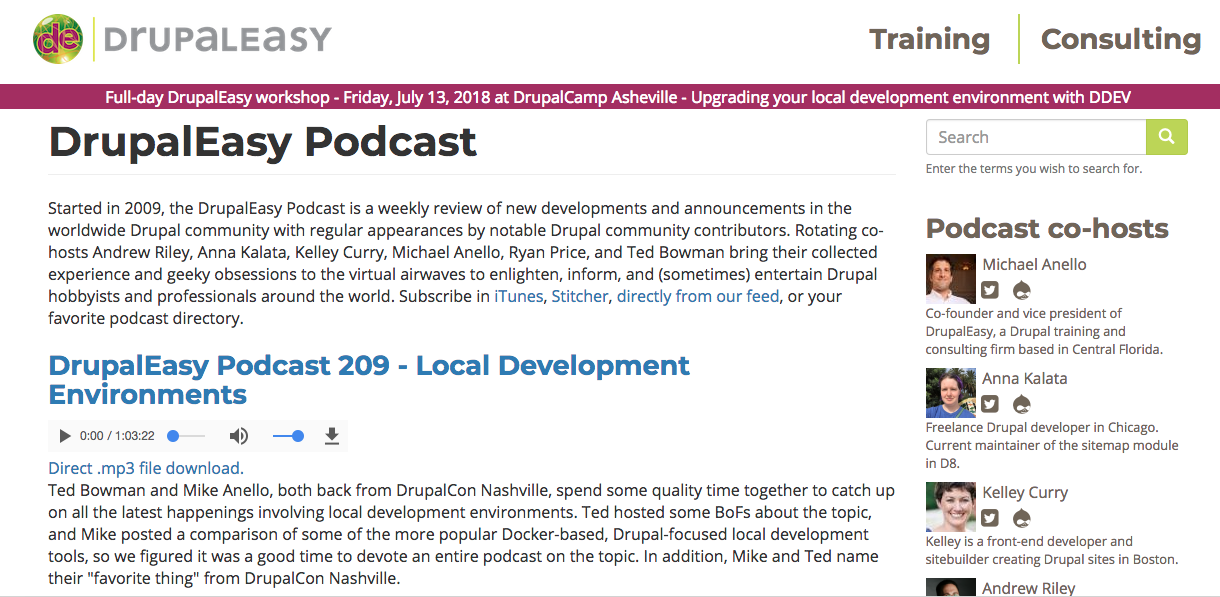 DrupalEasy podcast website