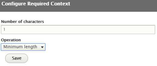 configuring character length