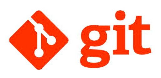 Square logo in deep orange with text git on right