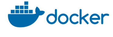 dolphin logo with text 'docker' on right