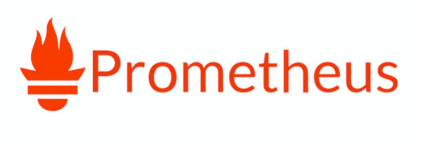 Orange fire sign logo with text 'Prometheus' on right