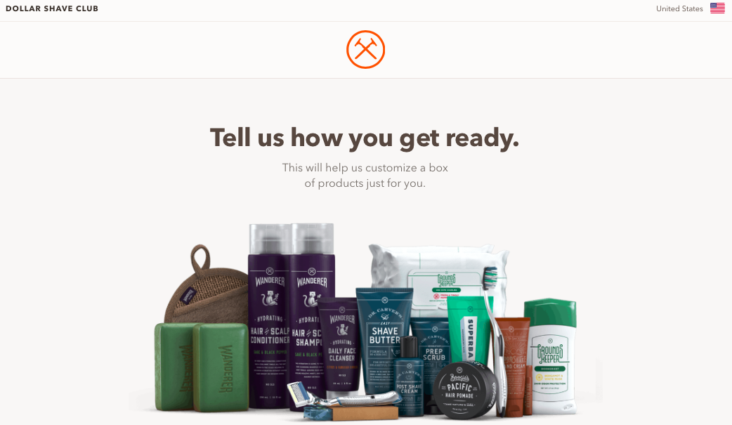 e-commerce website homepage showing cream, shampoo, oil products