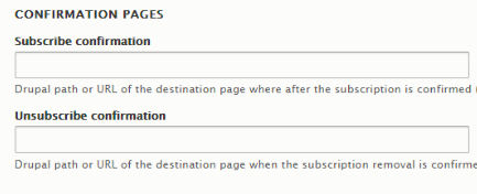 adding the confirmation page URL for both subscribe and unsubscribe