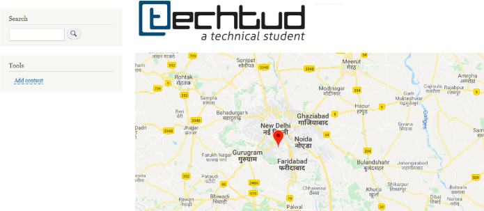 Location of TechTud in Delhi