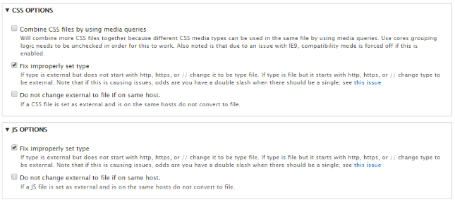 configuring CSS and JS 