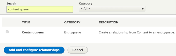 adding and configuring relationship 