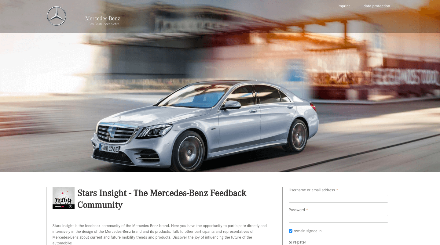 Star Insights community by Mercedes Benz is built on Drupal