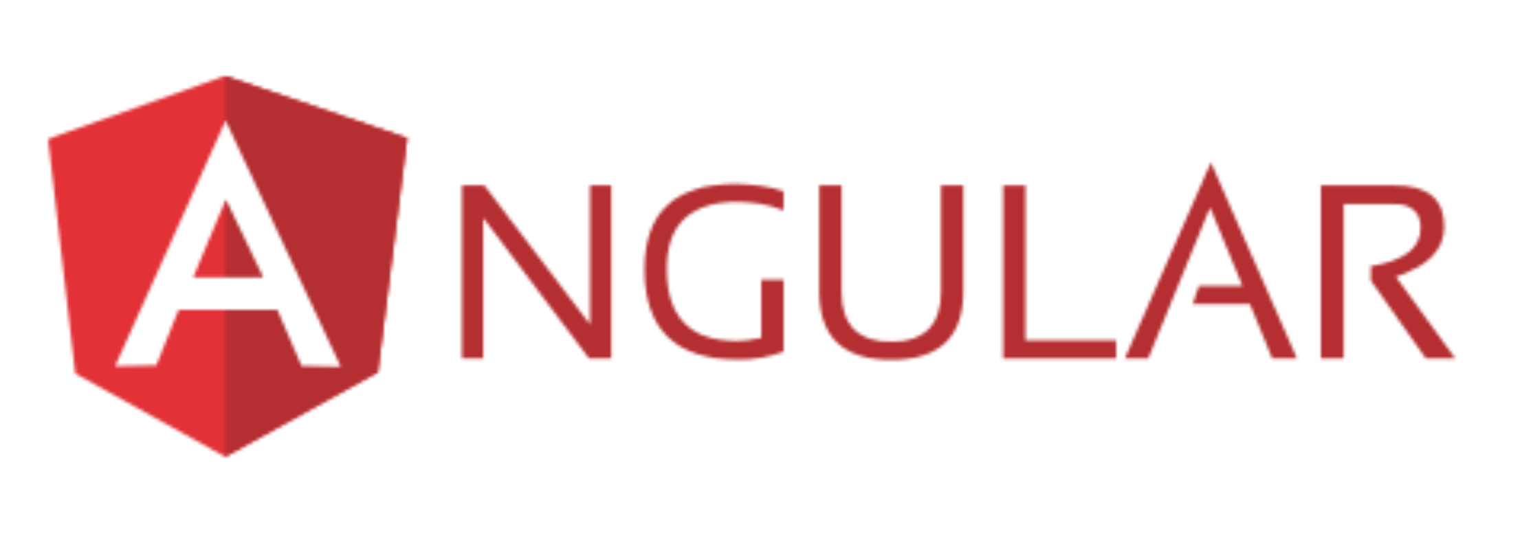 The logo of Angular is shown.