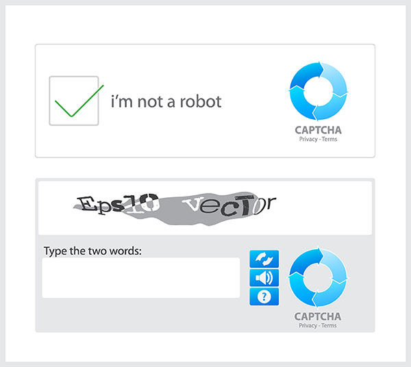an example of text captcha 