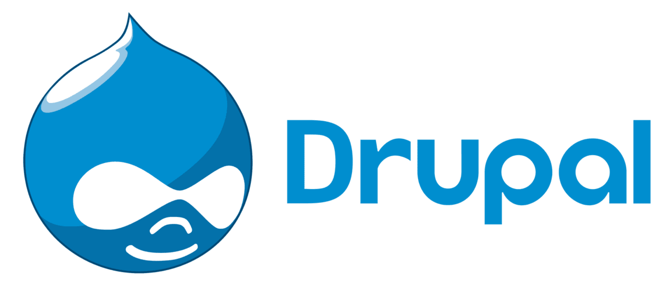 The Drupal logo is seen.