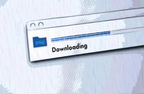 a tab with downloading option