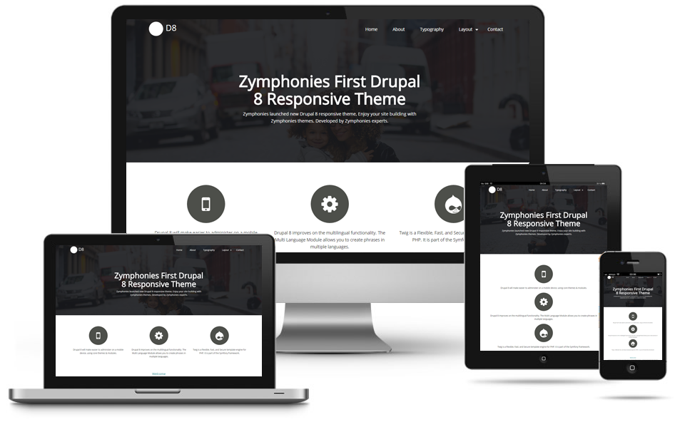 Drupal8 Zymphonies Theme