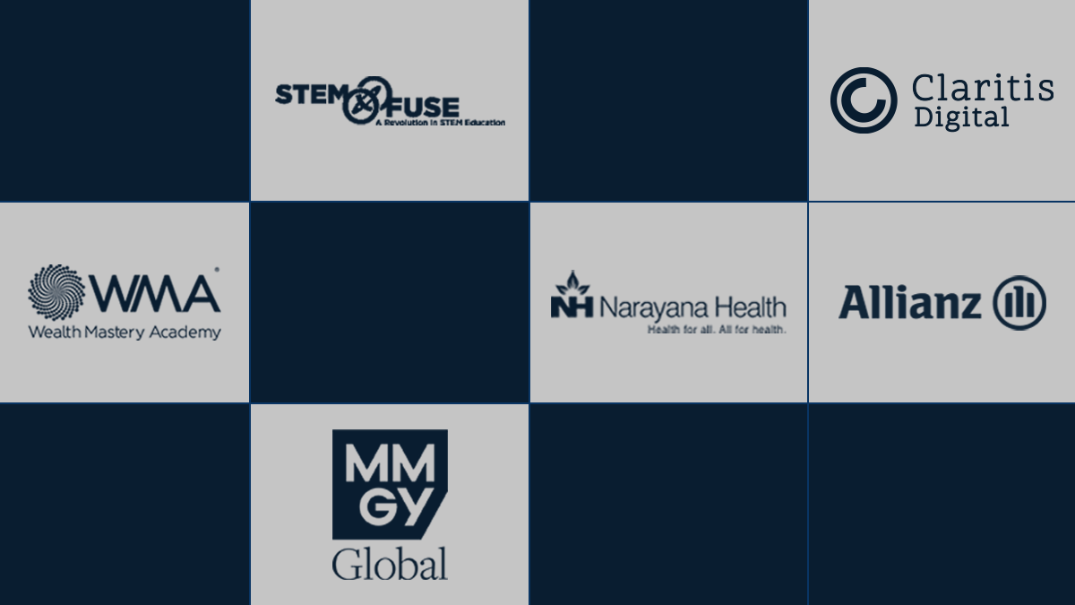 There are different logos of OSL clients in various rectangular blocks. 