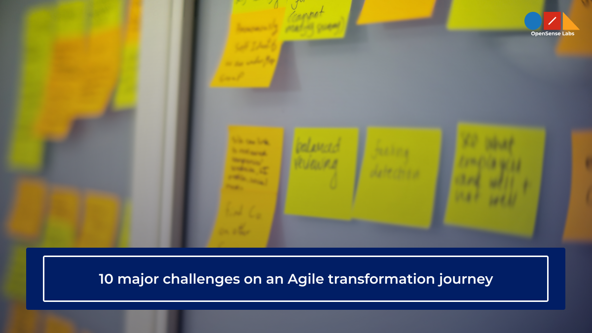 An image displaying the challenges of agile transformation