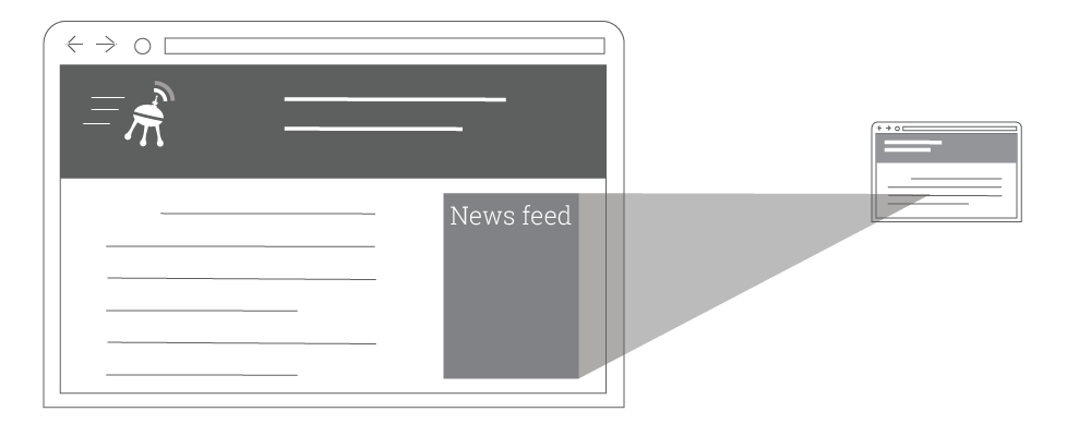 An image of a black, white and grey screen in which content is written. A chuck of data is reflected beside the screen