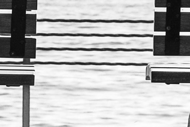 two benches near a beach