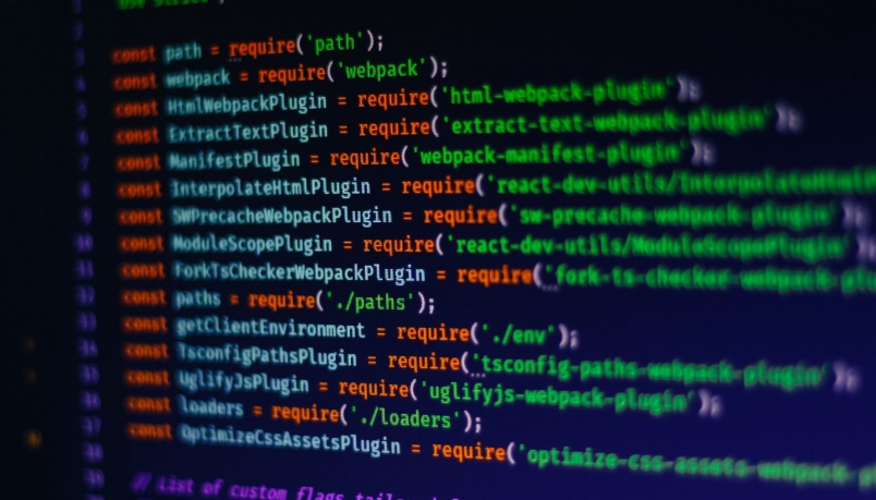 code snippets on computer screen