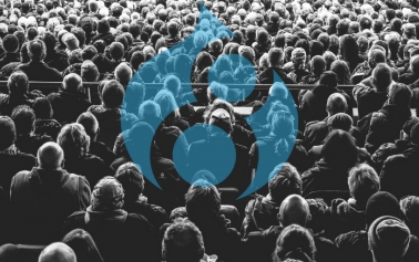 blog banner with image of people with drupal 8 logo