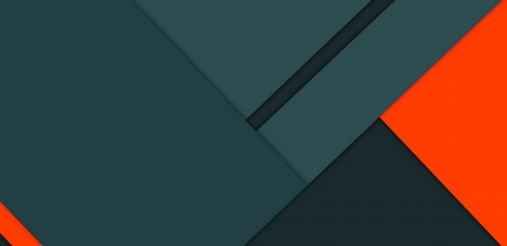 blog banner with dark green and red blocks