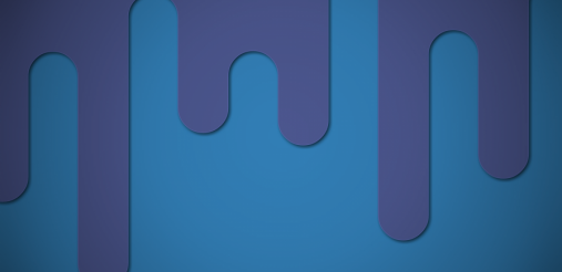 blog banner with blue background and purple design