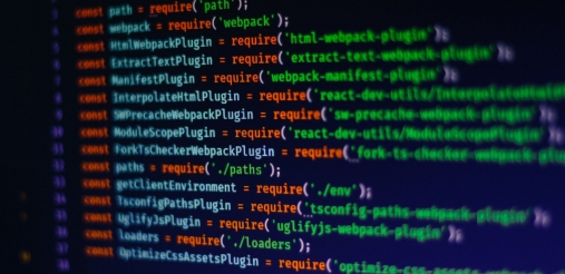 code snippets on computer screen